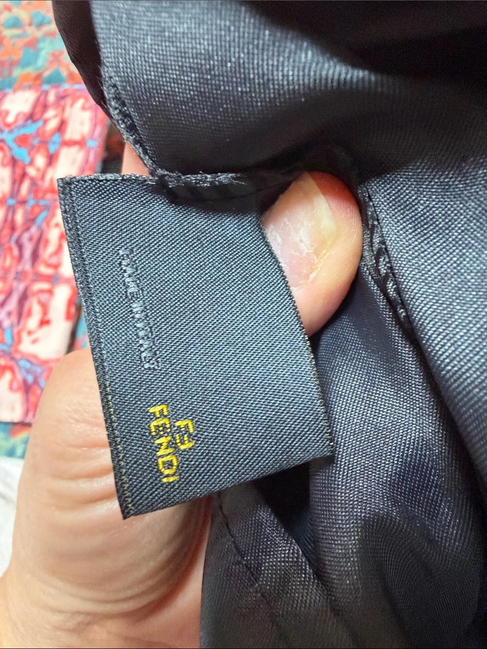 Authentic Fendi Dust Bag , Black Nylon